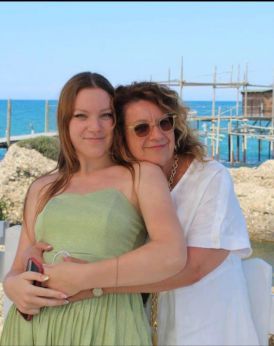 Laura Cupaioli con mamma Maria Pia