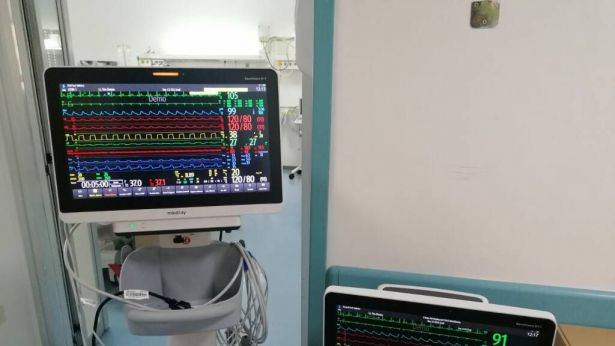 Monitor di un reparto di rianimazione