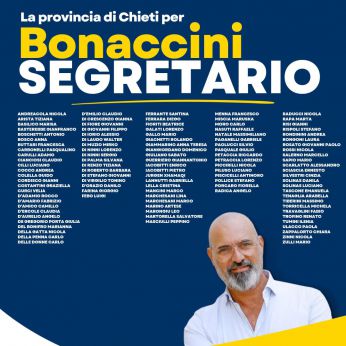 Il manifesto a sostegno di Bonaccini