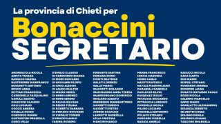 Il manifesto a sostegno di Bonaccini