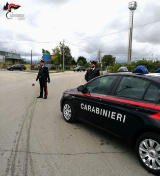 Posto di blocco dei Carabinieri