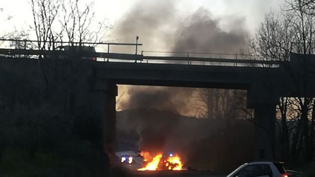 Una immagine del luogo dell'incidente