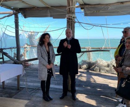 Franco Ricci sul trabocco