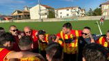 La gioia dei calciatori del Casalbordino