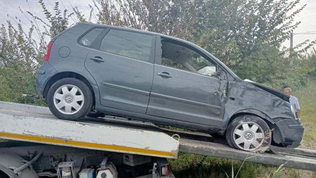 La "Polo" recuperata dal carro attrezzi