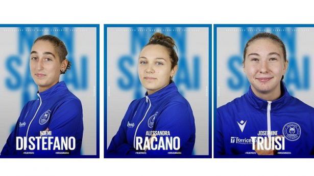 Le tre atlete della Bacigalupo Vasto marina