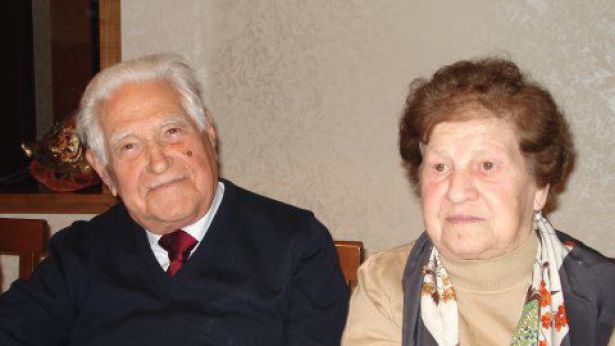 Il Cav. Giuseppe Fiore e la gentile signora Anna Scampoli
