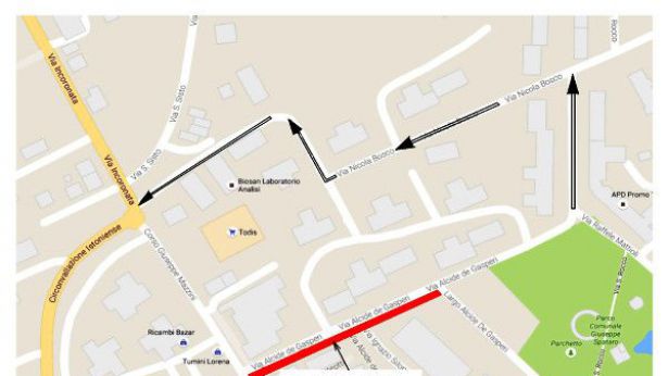 La mappa della nuova viablità nel quartiere San Paolo