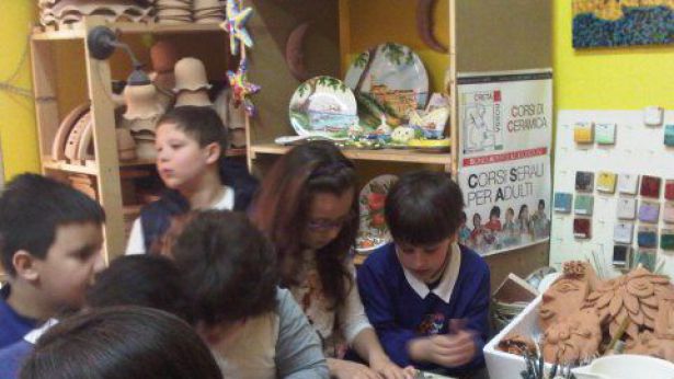 Scuola Elementare Giuseppe Spataro presso il laboratorio Creta Rossa