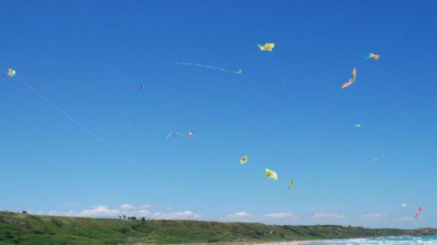 Nella foto: un momento della manifestazione Aquiloni, occhi nel cielo per chi non vede