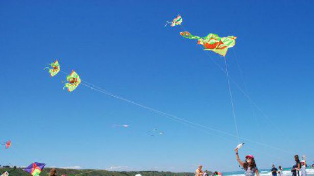 Nella foto: un momento della manifestazione Aquiloni, occhi nel cielo per chi non vede