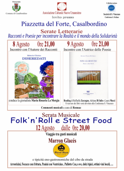 Serate letterarie e musicali