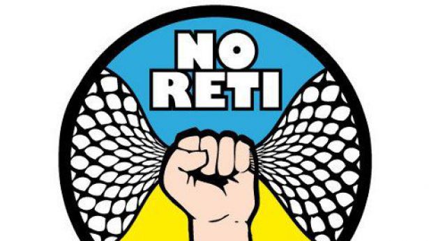Il logo del gruppo No Reti - Contro le recinzioni sulle spiagge in Abruzzo