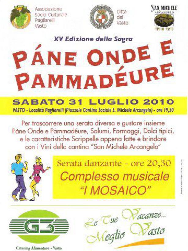PANE ONDE E PAMMADEURE