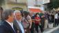 Nella foto: un momento del sit-in di questa mattina a Gissi