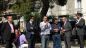 Nella foto: un momento del sit-in di questa mattina a Gissi