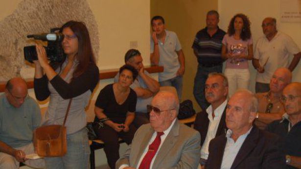 Rappresentanti del Centrodestra a Gissi - un momento della conferenza stampa