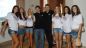 Stafano Di Noro e le ragazze abruzzesi finaliste