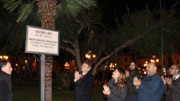 Targa commemorativa per Antonio Cieri - Noi Vastesi