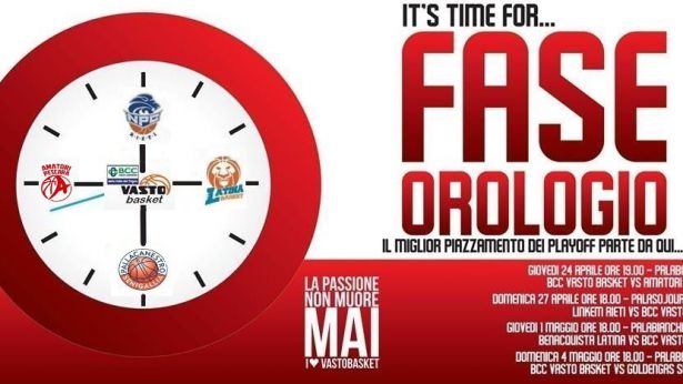 L'orologio della BCC Vasto Basket