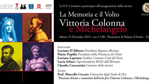 Invito mostra Vittoria Colonna e Michelangelo