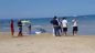 La salma sulla battigia della spiaggia di Punta Penna