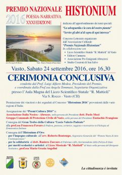 Locandina Premio Histonium 2016