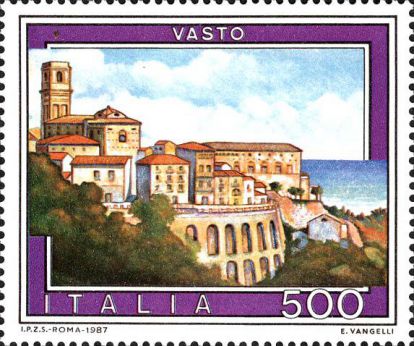 Il francobollo emesso in occasione di Vastophil 1987