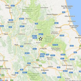 La mappa della zona