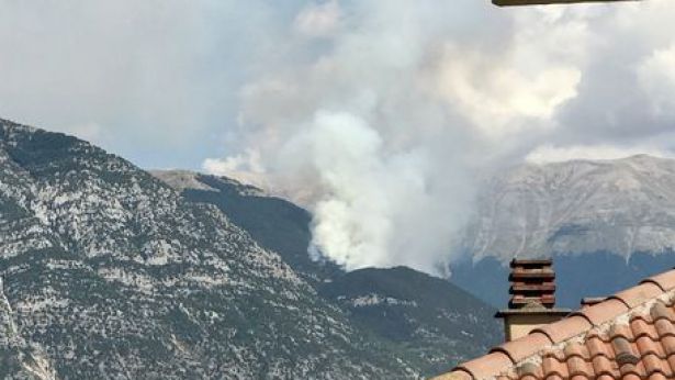 Fiamme sul Morrone