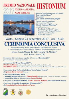 Locandina Premio Histonium 2017