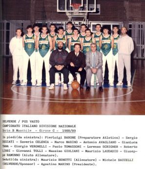 Una foto storica del basket vastese