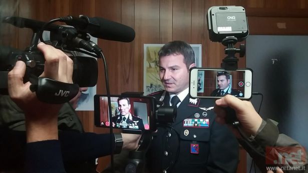 Il magg. Consales comandante della Compagnia dei Cc