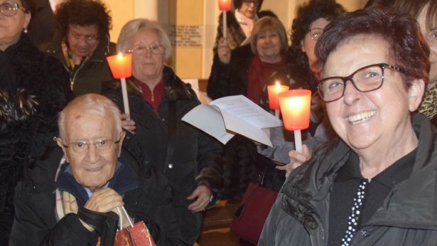 Oreste Masciulli con la sua inseparabile signora Vittoria