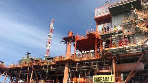 La piattaforma Barbara F dell'ENI