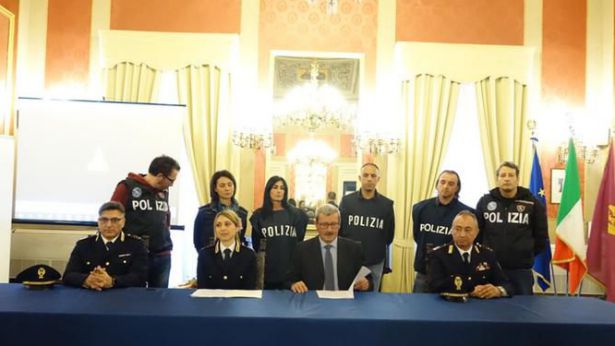 La conferenza stampa del Questore Borzacchiello