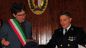 Il comandante della nave Aretusa ricevuto in Comune