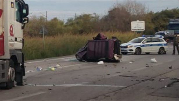 Una immagine del luogo dell'incidente