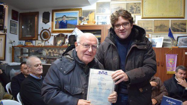 Don Antonio Bevilacqua con il Sindaco Francesco Menna