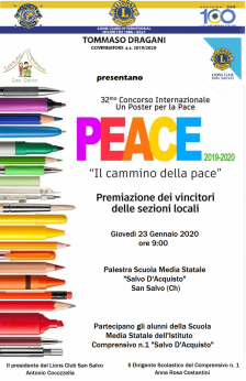 Locandina un poster per la Pace