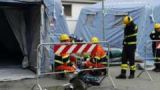 Coronavirus: una tenda montata davanti ad un ospedale