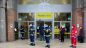 Servizio della Protezione civile davanti alle Poste di viale G.Cesare