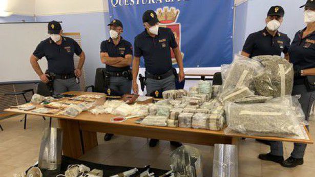 La droga sequestrata