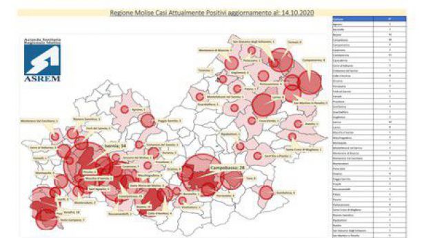 La mappa fatta dall'ASREM