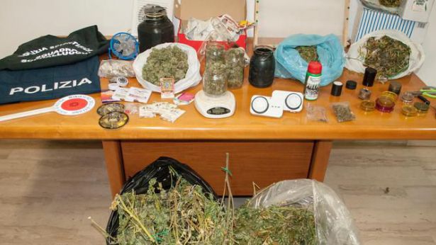 La droga sequestrata a Fossacesia