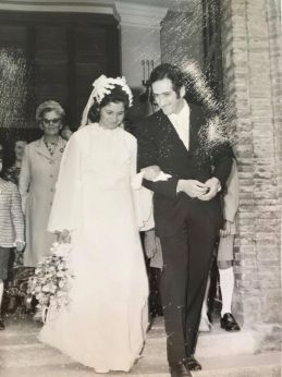 La foto "storica" del matrimonio di Ida Candeloro e Lello Forni