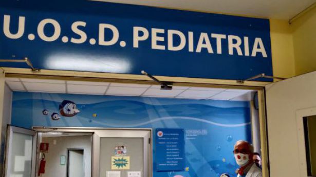 L'ingresso della Pediatria del S.Pio