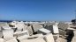 Punta Penna: i blocchi di cemento posizioni in mare