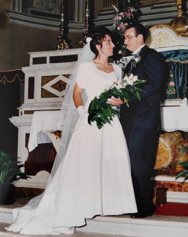 Luca Di Donato e Lucia Marchesani il giorno del loro matrimonio