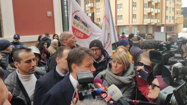 Giuseppe Conte in Abruzzo